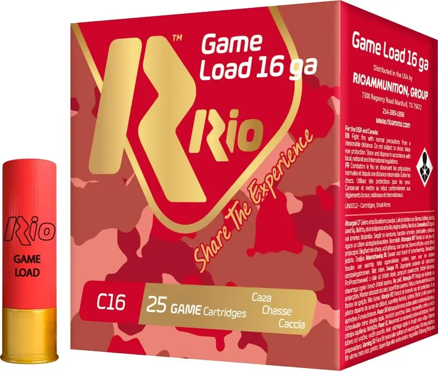 Набої гладкоствольні RIO Game Load C16 FW NEW №3 16/70  28 г