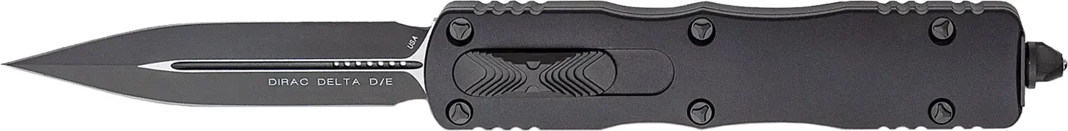 Ніж Microtech Dirac Delta Double Edge Black Blade Tactical Black