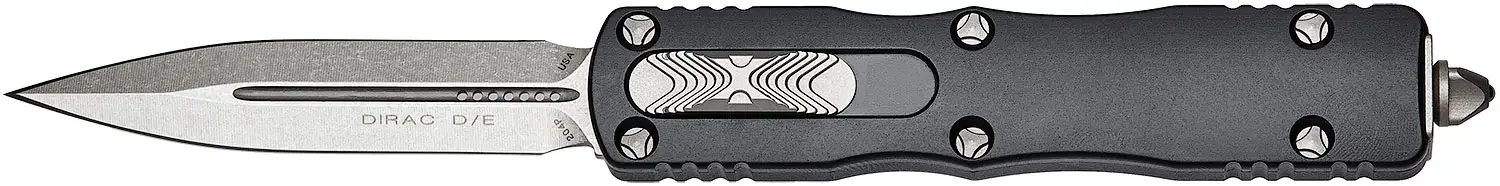Ніж Microtech Dirac Double Edge Stonewash Black
