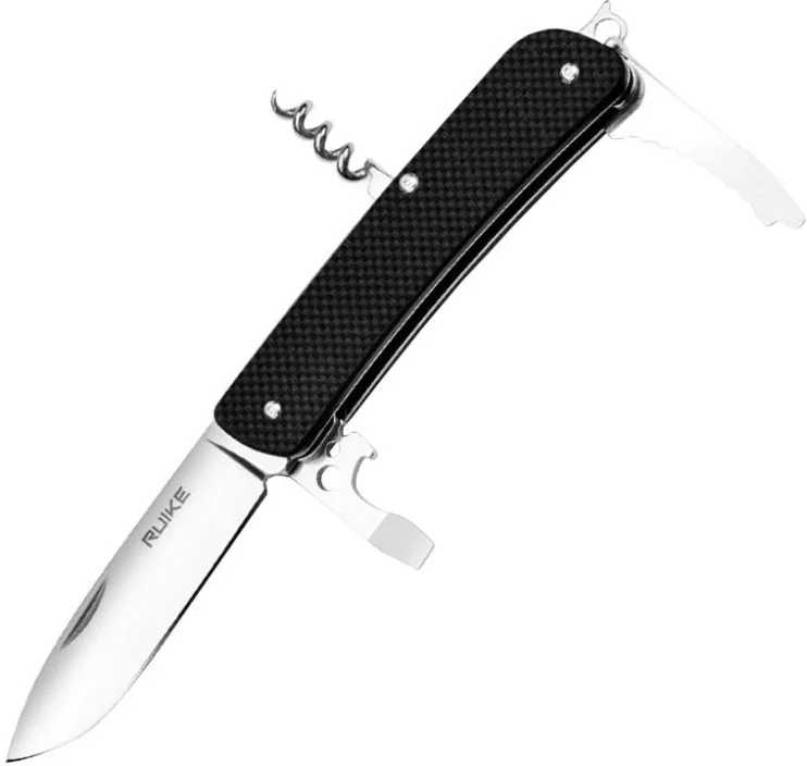 Ніж багатофункційний Ruike Criterion L21-B Black