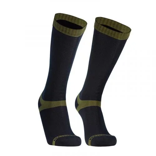 Шкарпетки водонепроникні DexShell Thermlite Black/Olive Green S