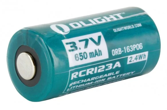 Акумуляторна батарея Olight RCR 123 Li-ion 650 mAh 3.7V