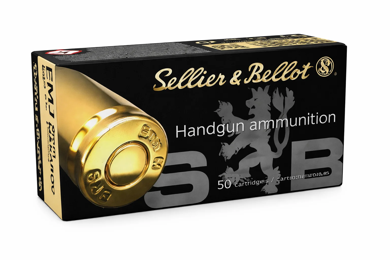 Патрон Sellier & Bellot FMJ 9мм Makarov (9х18) 6.1г FMJ 50 шт/уп