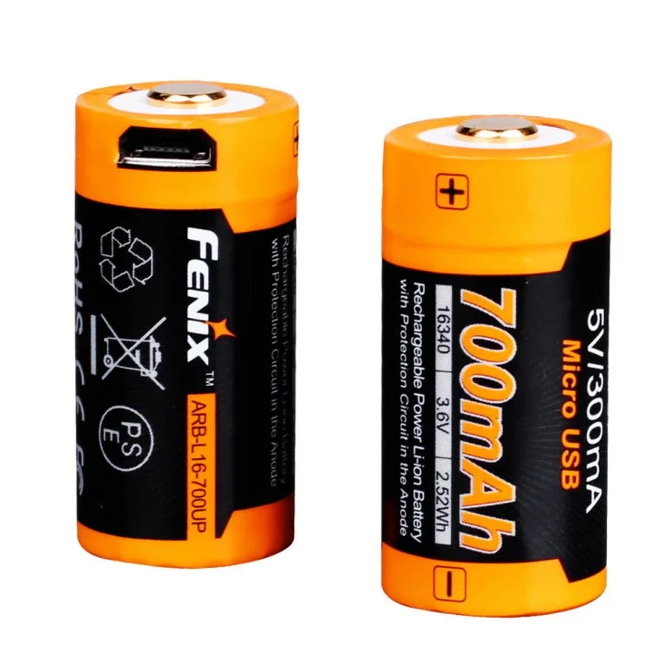 Акумуляторна батарея Fenix ARB-L16-700UP 16340 Li-ion 700 mAh Micro USB