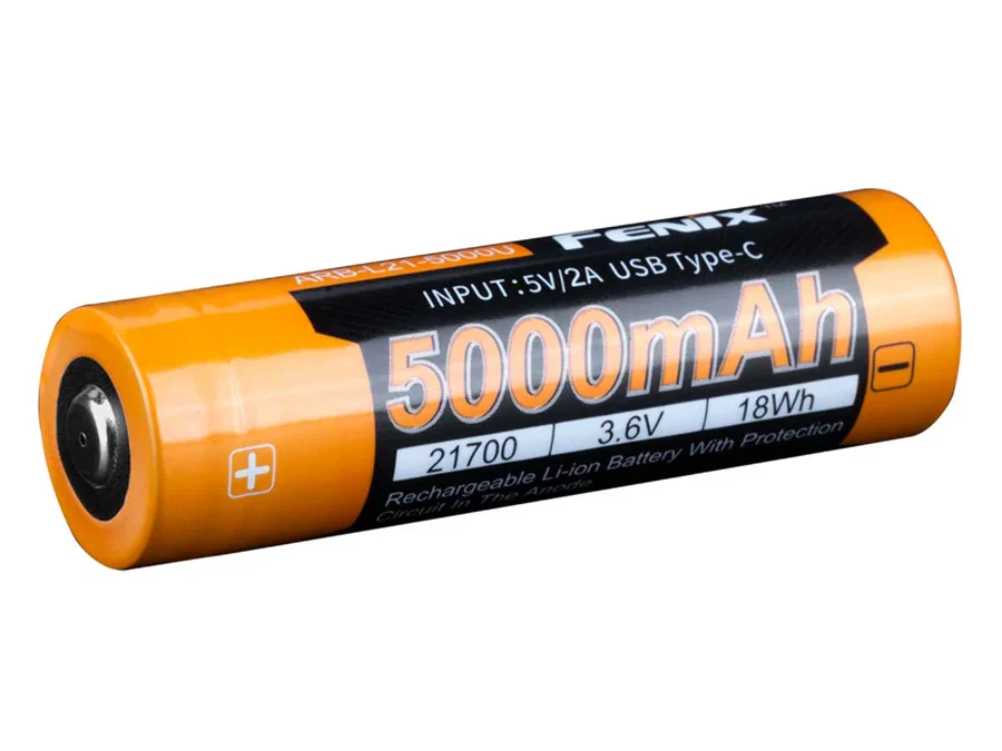 Акумуляторна батарея Fenix ARB-L21-5000U 21700 Li-ion 5000 mAh USB Type-C