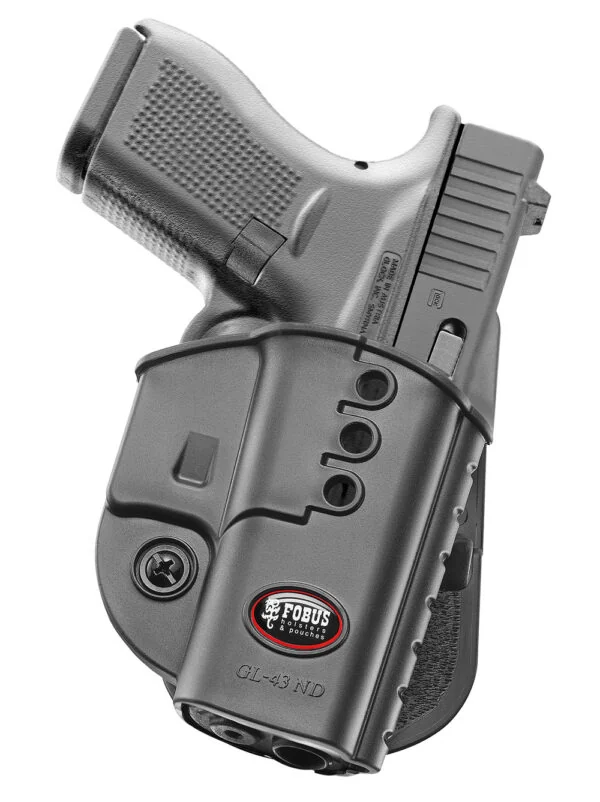 Кобура Fobus Glock-43 з поясним фіксатором під ліву руку