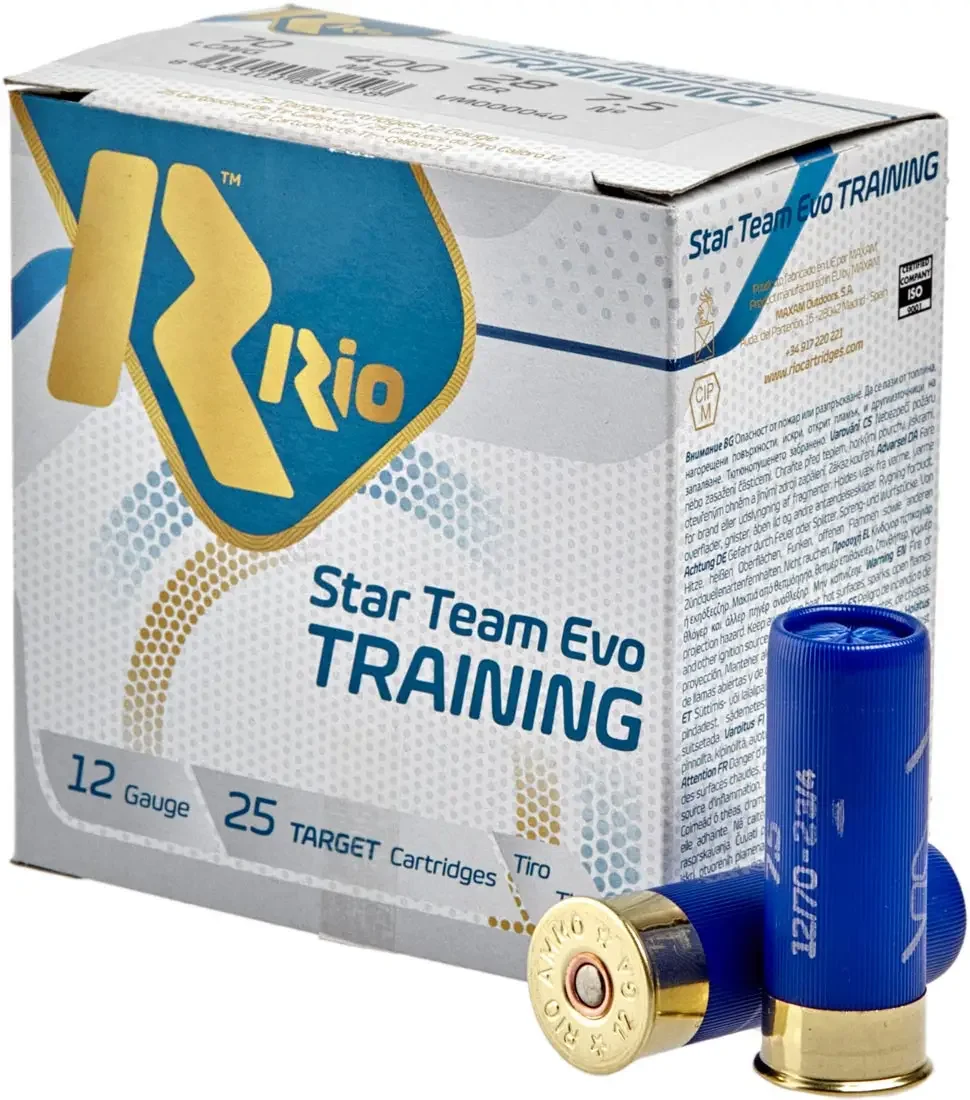 Набої гладкоствольні RIO Star Team Training №7.5 12/70  24 г