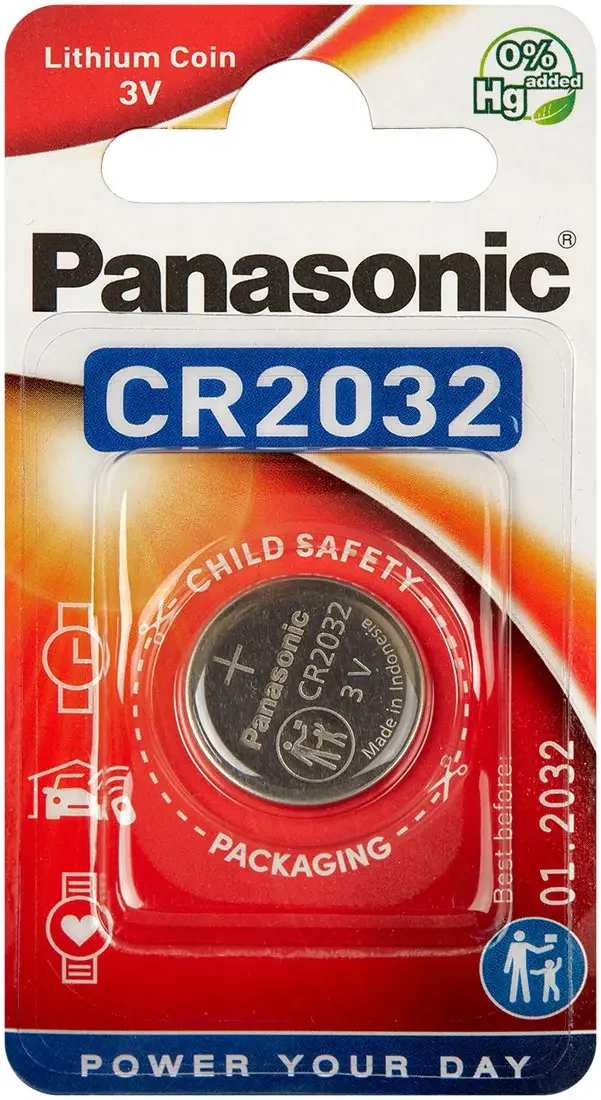 Батарея Panasonic CR 2032 BLI 1 Lithium