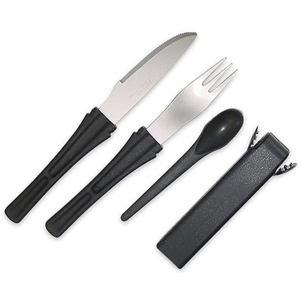 Набір столових приборів Boker SnacPac Black