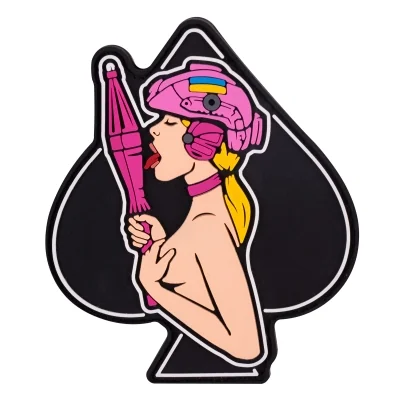 Шеврон Brand Element Дівчина-піка Pink