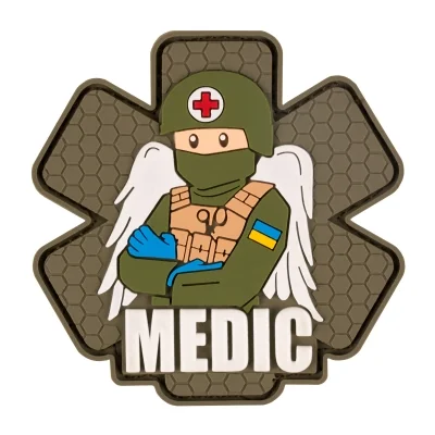 Шеврон Brand Element Військовий медик Olive