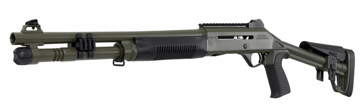 Рушниці гладкоствольна напівавтоматична Panzer Arms Brand M4 OD Green з телескопічним прикладом, СТВ 12/76 - зображення 2